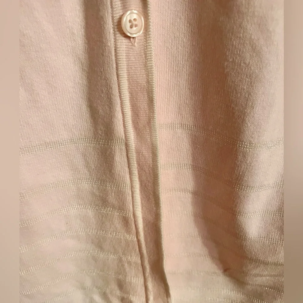 Croft & Barrow Pink V-Neck Cardigan Sweater Size Large Pastel Coquette Preppy - Picture 7 of 11